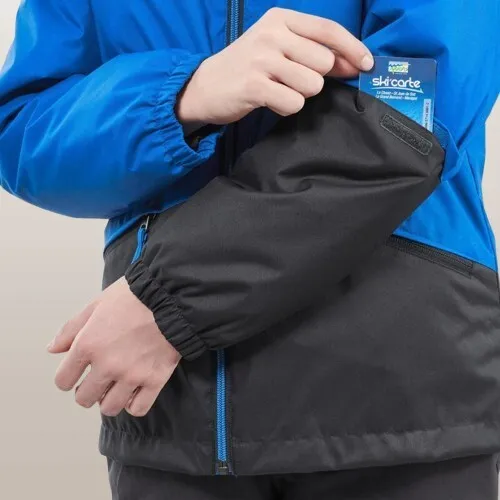 VESTE DE SKI ENFANT CHAUDE ET IMPERMEABLE 100 BLEU Decathlon