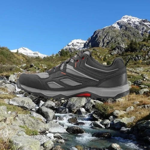 Chaussures imperméables de randonnée montagne - MH100 Gris - Homme decathlon