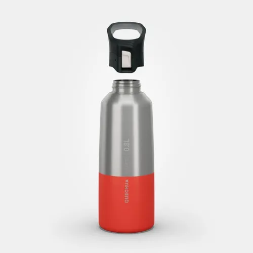Gourde isotherme inox 0,8L bouchon à ouverture rapide pour la randonnée 