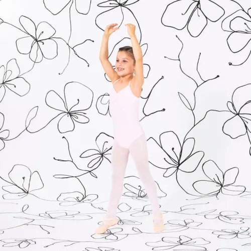 Decathlon Justaucorps danse classique rose pale fines bretelles filles