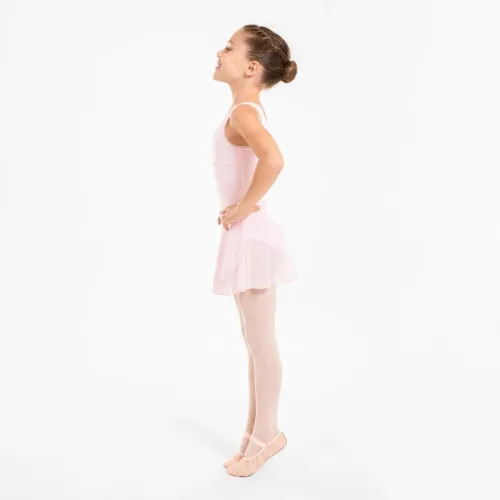 Decathlon Jupette portefeuille danse classique en voile fille, rose