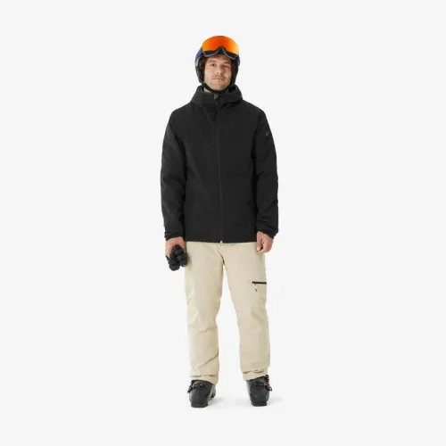 Veste de ski chaude et imperméable homme 100 noir Decathlon