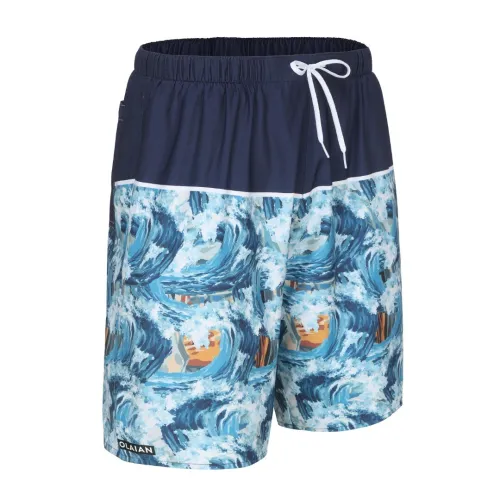 boardshort Surfing men blue wave* noir
