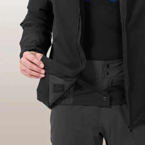 Veste de ski chaude et imperméable homme 100 noir Decathlon
