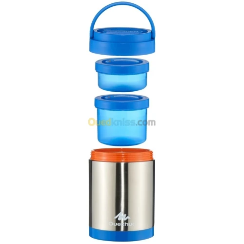 Boîte alimentaire isotherme randonnée inox (avec 2 boîtes alimentaires) 2 L