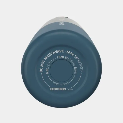 Gourde isotherme inox 0,8L bouchon à ouverture rapide pour la randonnée 