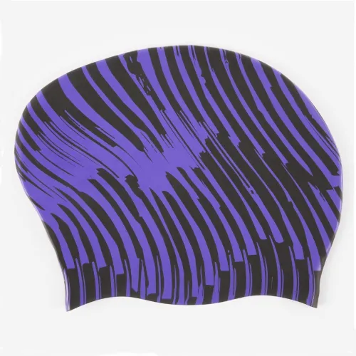 Bonnet de bain silicone pour cheveux longs DECATHLON