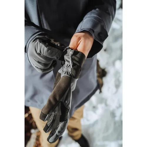 Gants tactiles coupe-vent de trekking adulte, MT900 gris