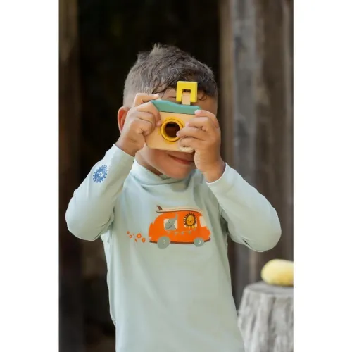 T-shirt anti UV bébé manches longues Imprimé Rainbow