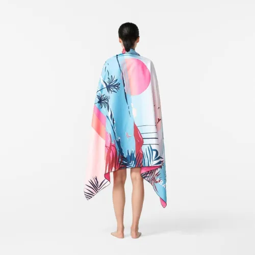 Serviette de bain microfibre imprimé taille XL 110 x 175 cm
