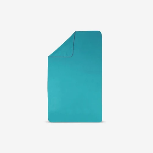 Serviette de bain microfibre bleu taille L 80 x 130 cm