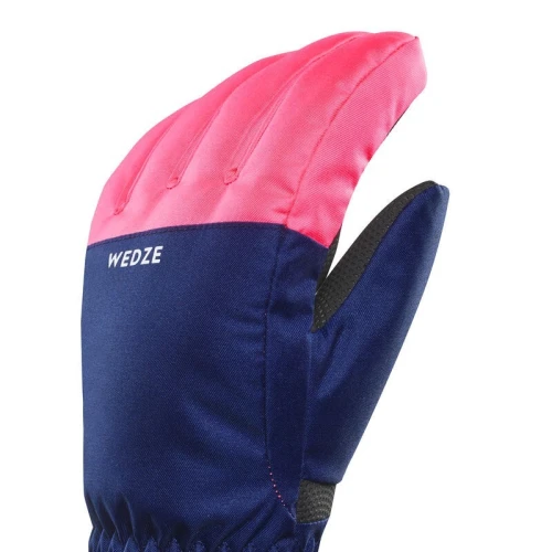 GANTS DECATHLON DE SKI ENFANT CHAUDS ET IMPERMEABLES - 100 NOIRS