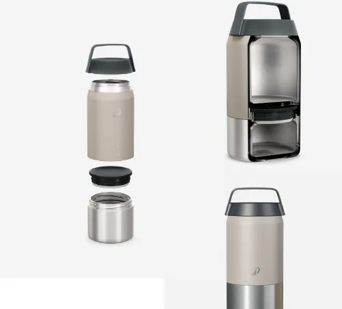 Boite alimentaire 900 isotherme acier inox 1,2L pour le camping, randonnée/trek