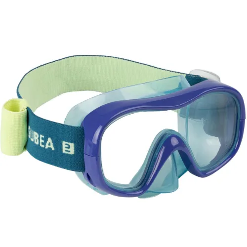 Masque plongée Enfant - 100 Confort Menthe pastel