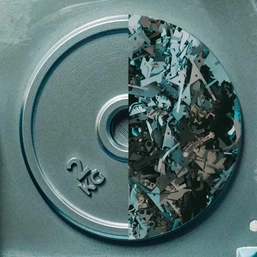 Kit d haltères de musculation 10 kg avec disques en fonte à 80 % recyclée