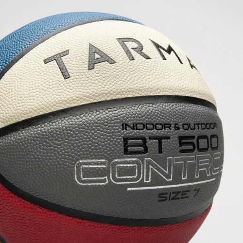 Ballon de basketball taille 7 - BT500 orange beige jaune Decathlon 