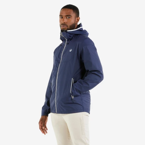 Veste Decathlon imperméable de voile - veste de pluie coupe vent sailing 100 bleu marine