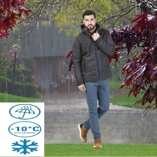 VESTE HIVER IMPERMÉABLE DE RANDONNÉE  DECATHLON - SH100 X-WARM -10 C - HOMME