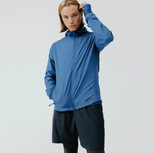 VESTE  DECATHLON COUPE VENT DE RUNNING HOMME KALENGI NOIRE / BLEUE