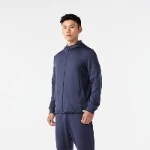 Veste chaude de running Homme - KIPRUN RUN 100 Warm Bleue foncé + NOIR