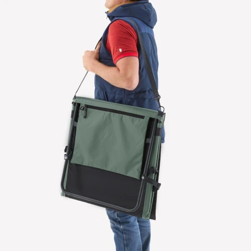 Decathlon Plaid de camping et natte de plage, pliable, avec dossier inclinable