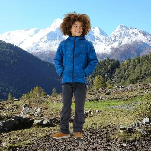 VESTE DOUDOUNE DE RANDONNEE - MH 500 BLEU - ENFANT
