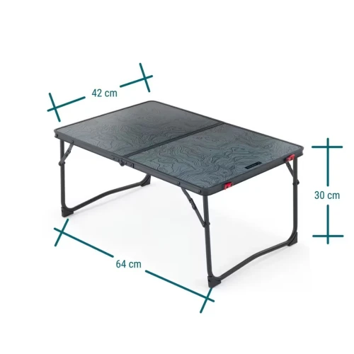 TABLE Decathlon BASSE PLIANTE DE CAMPING - MH100 - GRISE