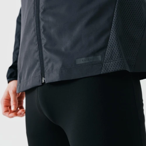 VESTE  DECATHLON COUPE VENT DE RUNNING HOMME KALENGI NOIRE / BLEUE