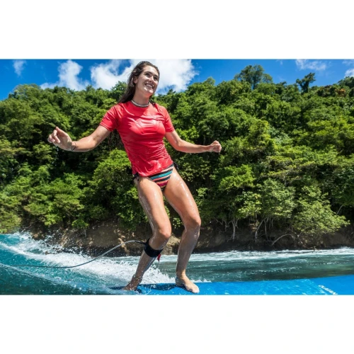 TEE SHIRT ANTI UV FEMME MANCHES COURTES SURF MALOU ROSE CORAIL