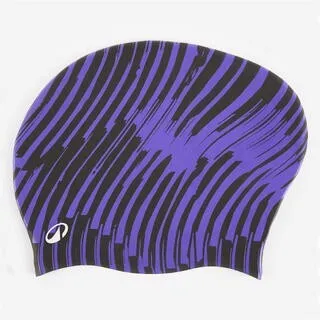 Bonnet de bain silicone pour cheveux longs DECATHLON