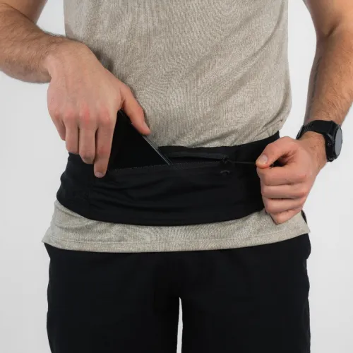 Ceinture de running smartphone Homme Femme - KIPRUN Confort 2 noir 5 poches Decathlon