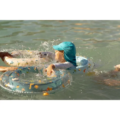 Bouée PiscineDecathlon Gonflable Beige 51 cm imprimé SAVANE Pour Enfant 3-6 ans