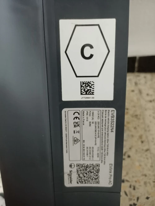 Borne de recharge de véhicule électrique evb3s22n4 EVlink Pro AC schneider 22kw