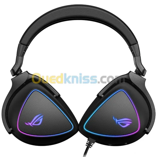 CASQUE ASUS ROG  DELTA BLACK  RETRO ECLAIRAGE RGB GAMER 