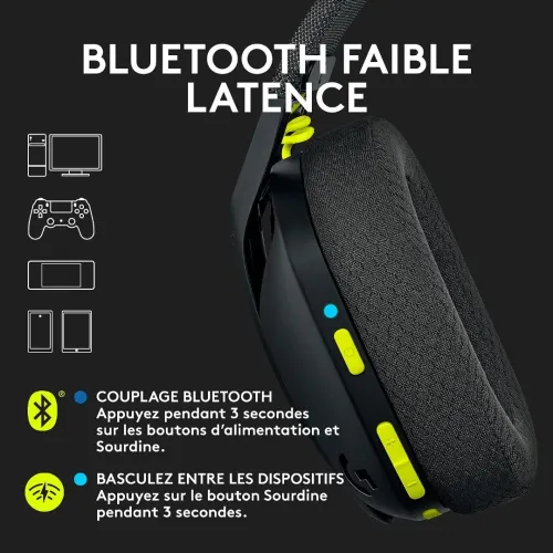 CASQUE LOGITECH G435 WIRELESS LIGHTSPEED