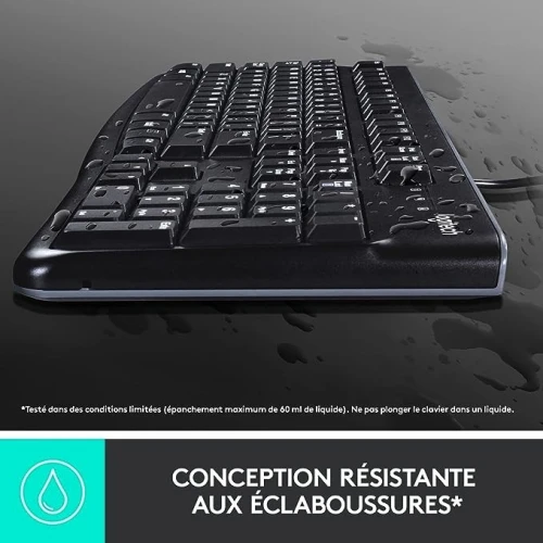 KIT CLAVIER SOURIS FILAIRE USB  MK120 FRANCAIS