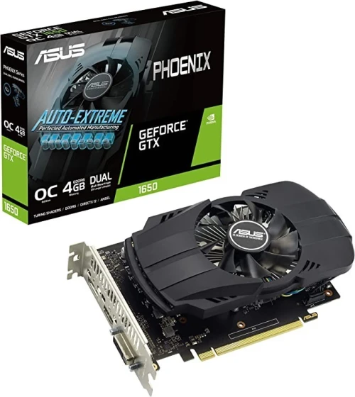 CARTE GRAPHIQUE ASUS  GTX 1650 OC 4GB GDDR6 DUAL BALL  PHOENIX GEFORCE 
