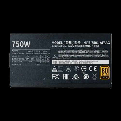 ALIMENTATION MWE GOLD V2 FM 750W 12VHPWR A/EU MPE 7501 AFAAG 