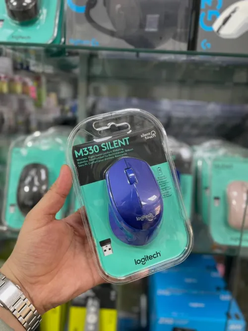 SOURIS LOGITECH SILENT PLUS M330 NOIR/BLEU
