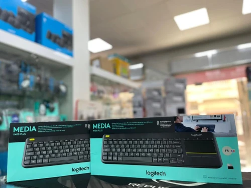 Clavier Sans Fil Logitech K400 Plus avec Pavé Tactile (AZERTY Français)