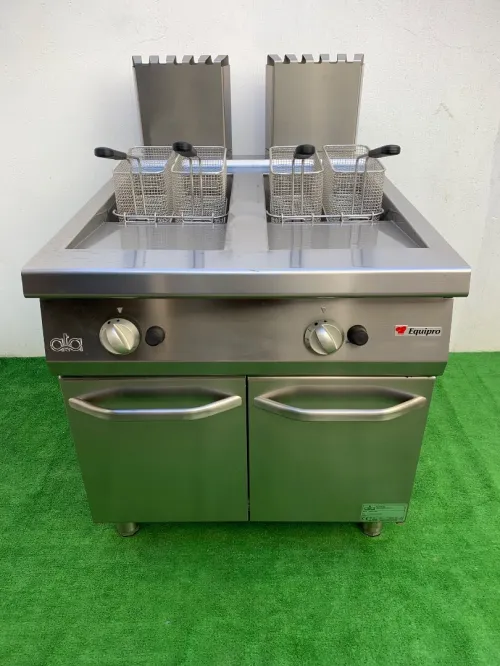 Friteuse à Gaz - double bac 2 x 20 litres