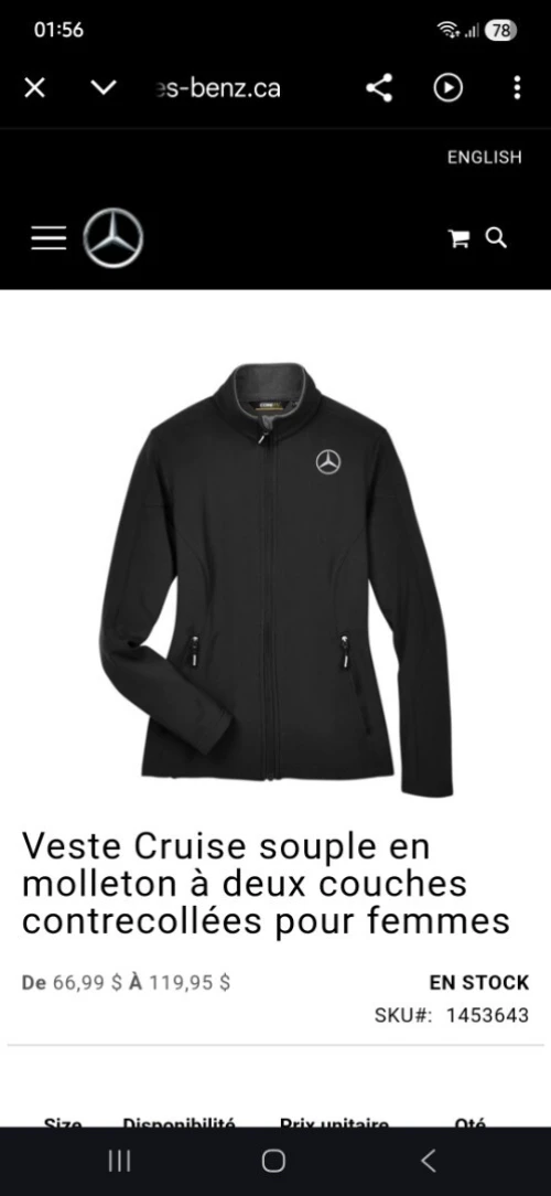 Veste Mercedes-Benz