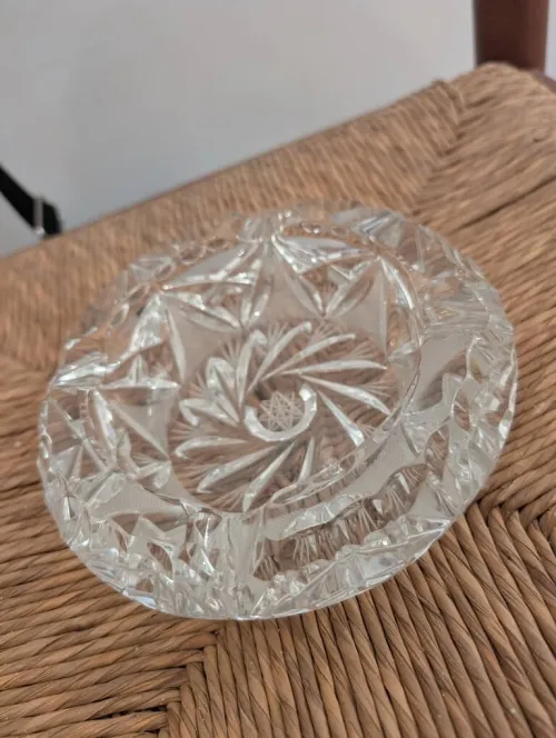 Cendrier en cristal de luxe 