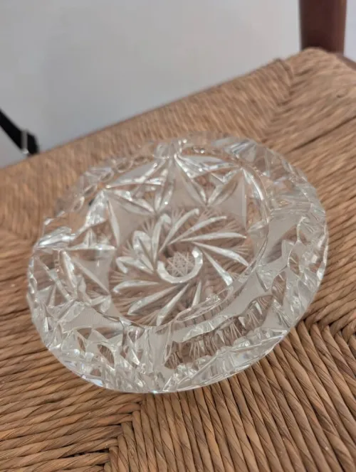Cendrier en cristal de luxe 