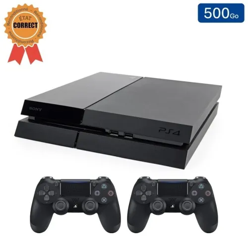 PlayStation 4 v 11.0 flashé avec 2 manette original