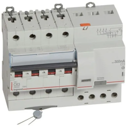 411211 LEGRAND Disjoncteur différentiel 4P63A 300mA