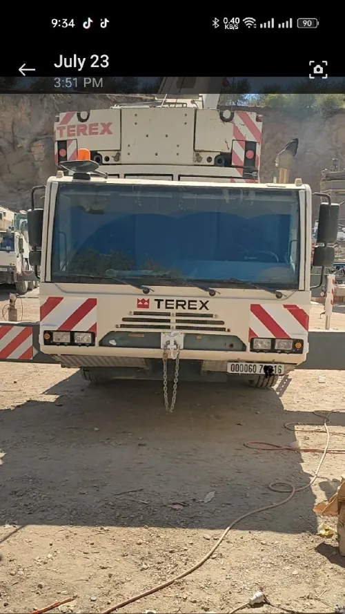 Location grue mobile terex 80t