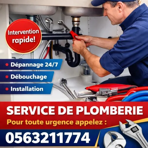 Plombier sanitair chauffage centrale. Travail rapide