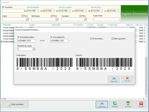 logiciel inventaire الجرد