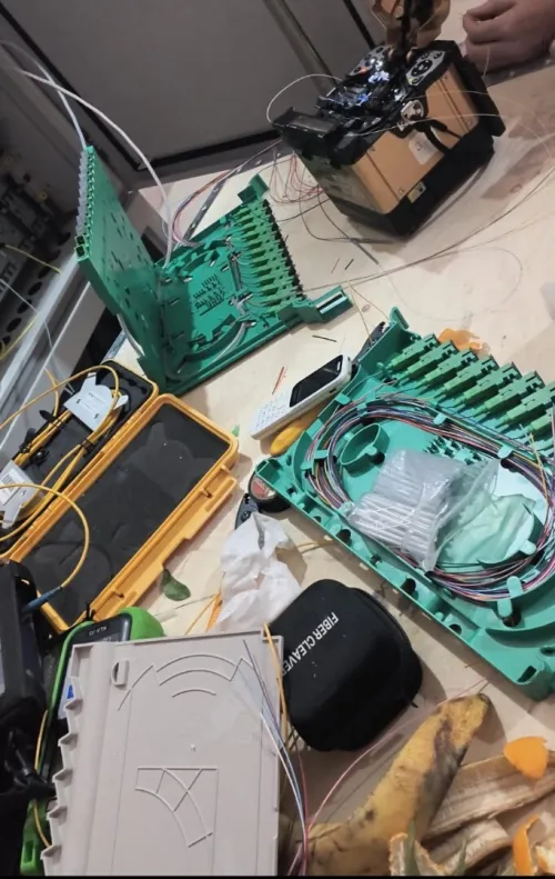 Raccordement & soudure fibre optique